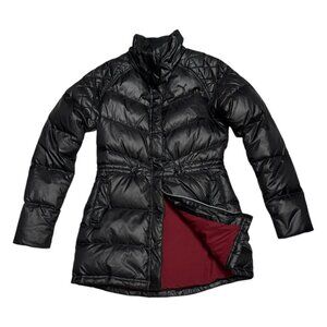 PUMA DOWN FILL Black Winter Puffer Parka Jacket Coat Womens Small